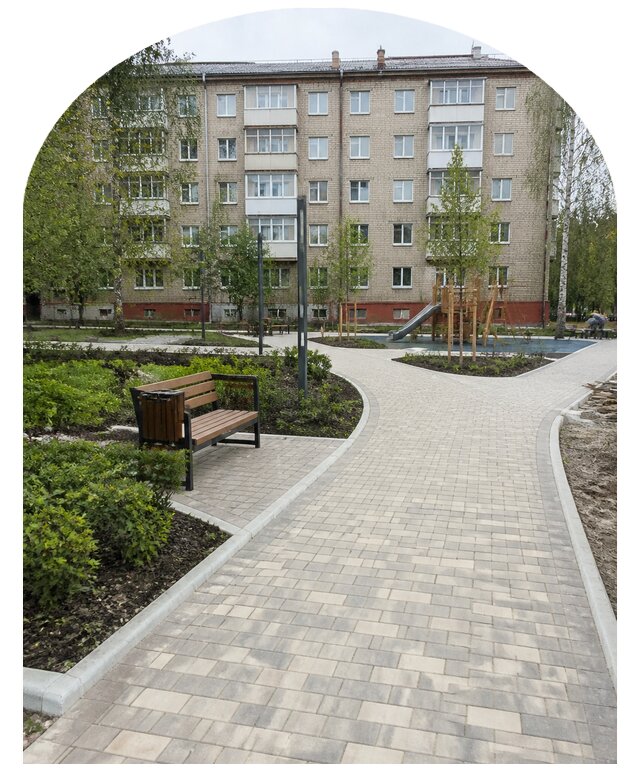 Благоустройство двора МКД под ключ в Пушкине от 270425 р. | Метпроект-Пшн
