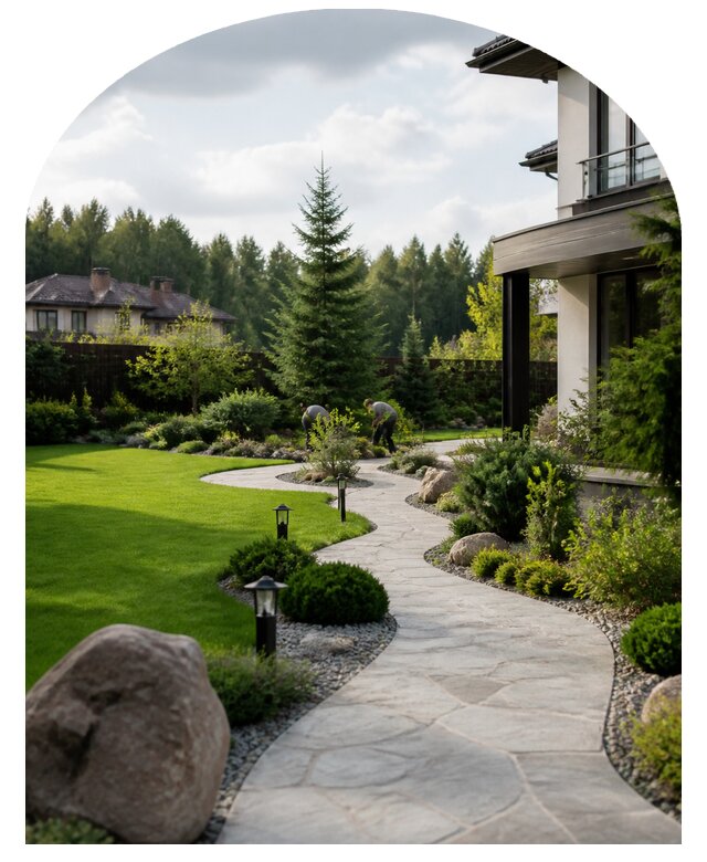 Ландшафтный дизайн участка в Пушкине от 32451 р. | Метпроект-Пшн